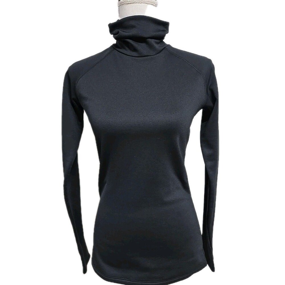 Columbia Turtleneck Pullover Fleece Baselayer LS Shirt Black Women’s‎ Size S/P